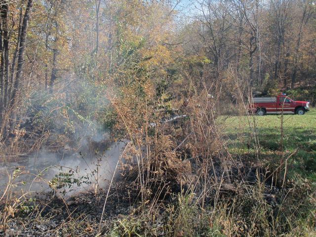 Grass fire at Park Farm Winery, November 2010